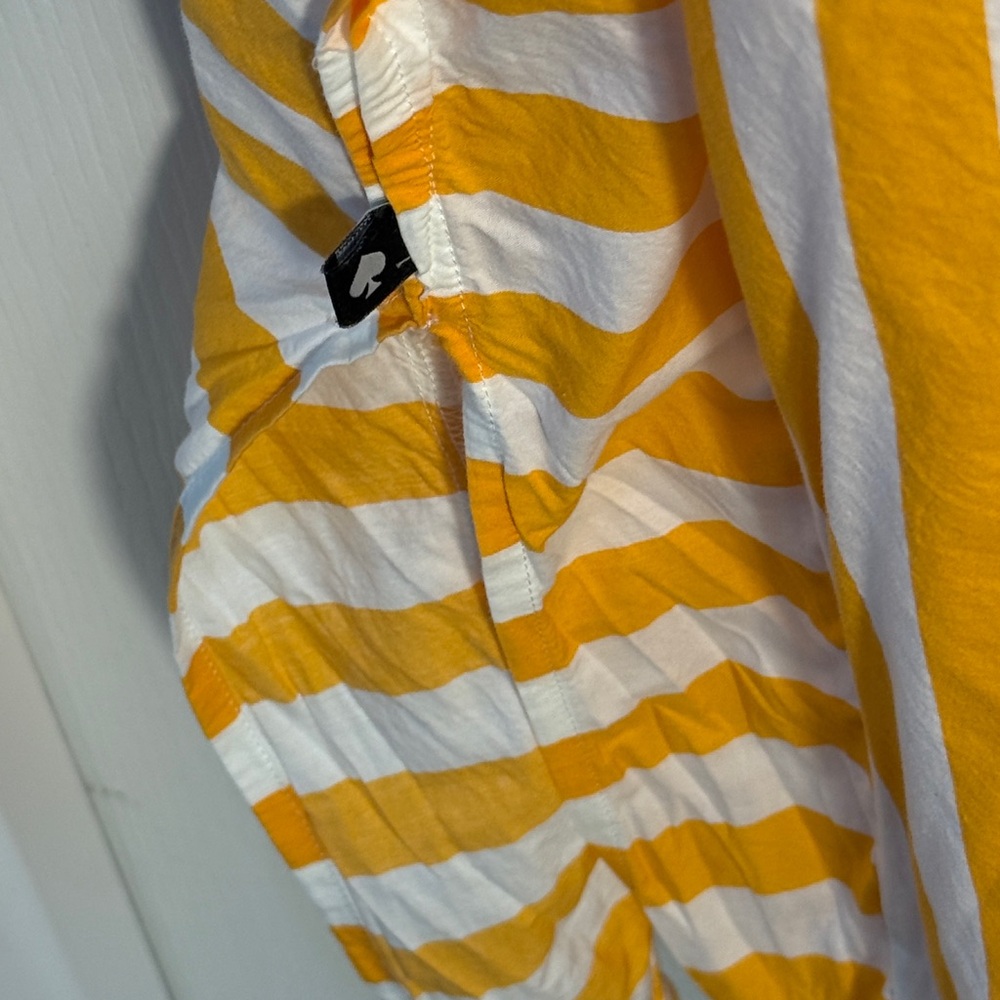 Kate Spade Yellow and White Striped Tunic Beach or Nightgown V Neck Size L/XL - Picture 6 of 6